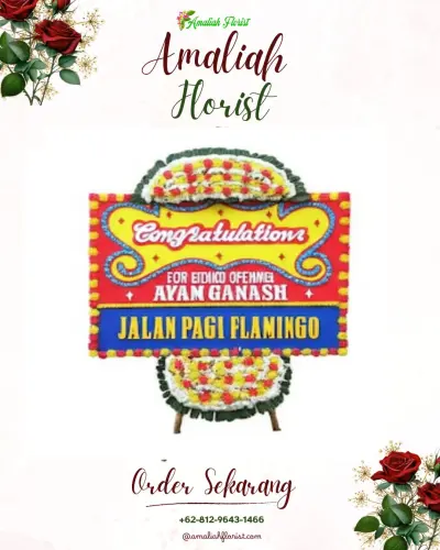 Bunga Papan Congratulation di Kampung Jua Nan Xx